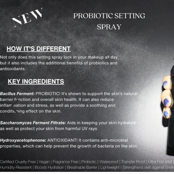 Real Her Hold On To Your Dream probiotic setting spray FULL SIZE (3.38 fl oz) - Picture 6 of 8